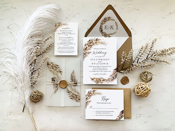 Invitaciones de Boda Boho San Luis Potosí México Modelo Boho 08