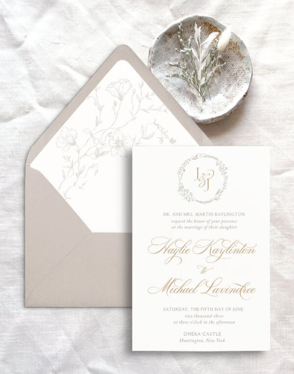 Invitaciones de Boda San Luis Potosí México Modelo Elegante 06