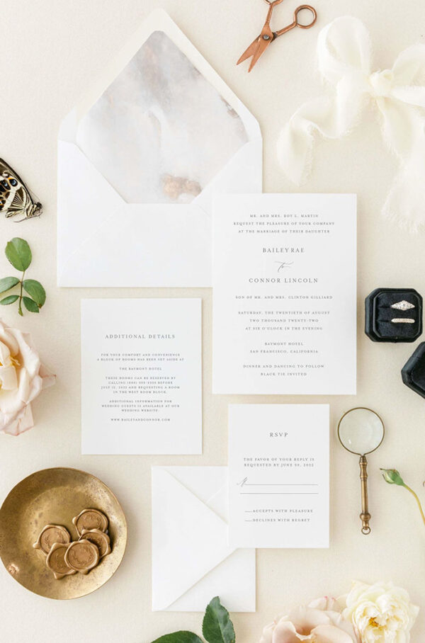 Invitaciones de Boda San Luis Potosí México Modelo Elegante 09