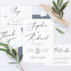 Invitaciones de Boda San Luis Potosí México Modelo Minimalista 08