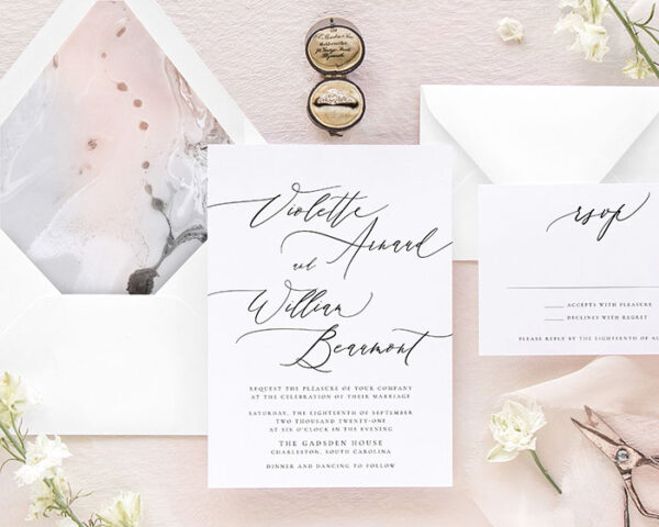 Invitaciones de Boda San Luis Potosí México Modelo Minimalista 09