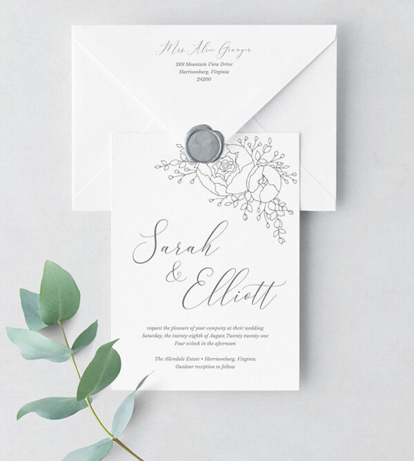 Invitaciones de Boda San Luis Potosí México Modelo Minimalista 12