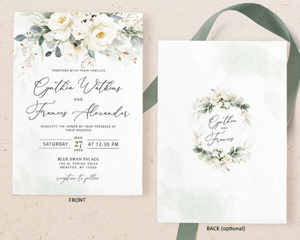 Invitaciones de Boda San Luis Potosí México Modelo Naturaleza 06