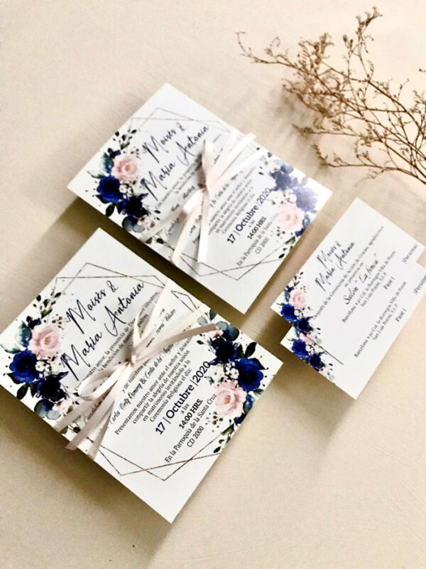 Invitaciones de Boda San Luis Potosí México Modelo Romantica 03