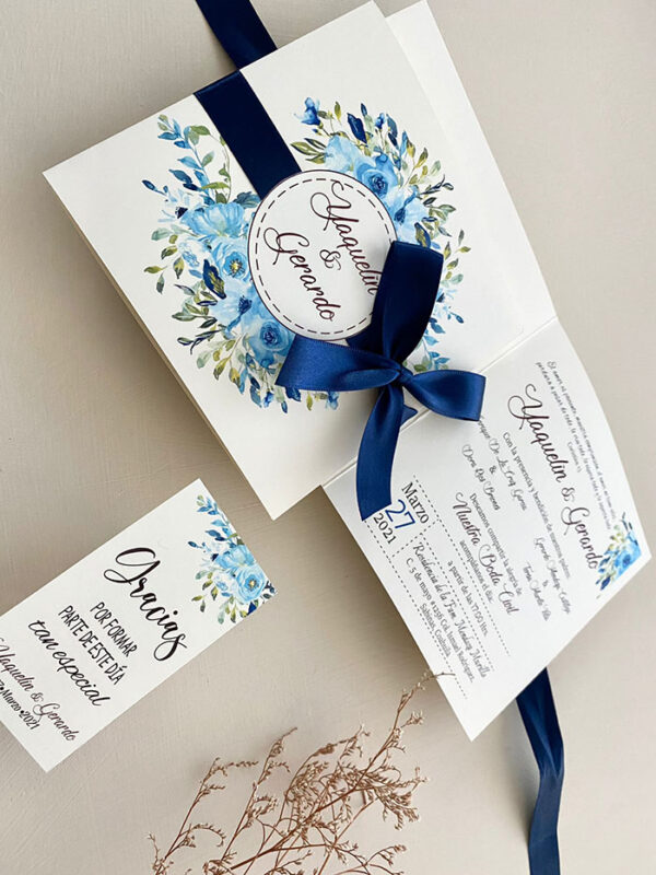 Invitaciones de Boda San Luis Potosí México Modelo Romantica 04