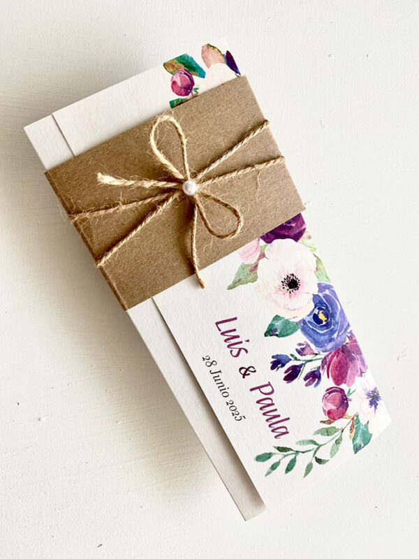 Invitaciones de Boda San Luis Potosí México Modelo Romantica 22