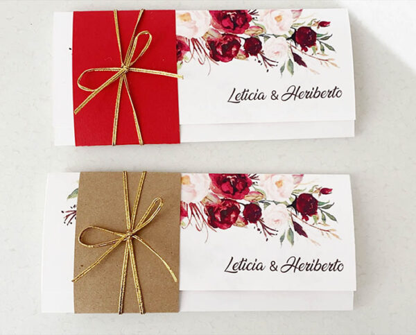 Invitaciones de Boda San Luis Potosí México Modelo Romantica 24