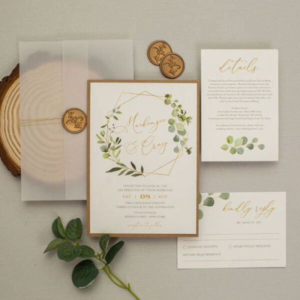 Invitaciones de Boda San Luis Potosí México Modelo Rustico 12