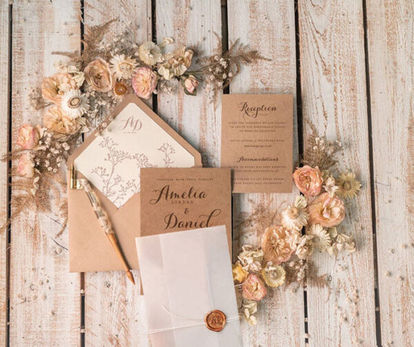 Invitaciones de Boda San Luis Potosí México Modelo Rustico 13