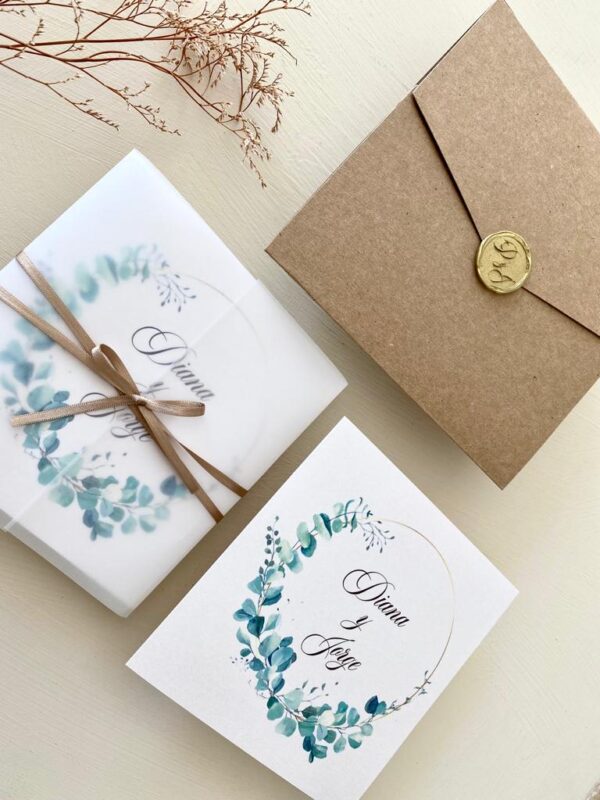 Invitaciones de Boda San Luis Potosí México Modelo Romantica 05